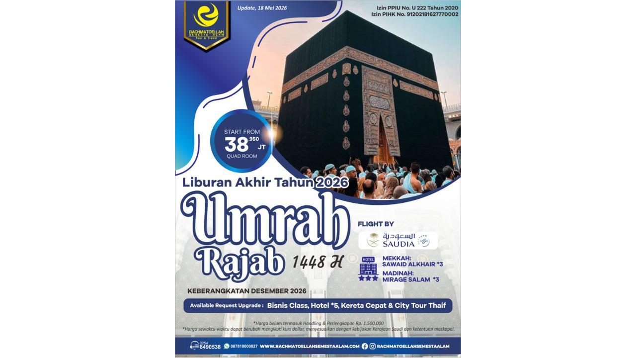 Umrah Bulan Rajab 1448 H