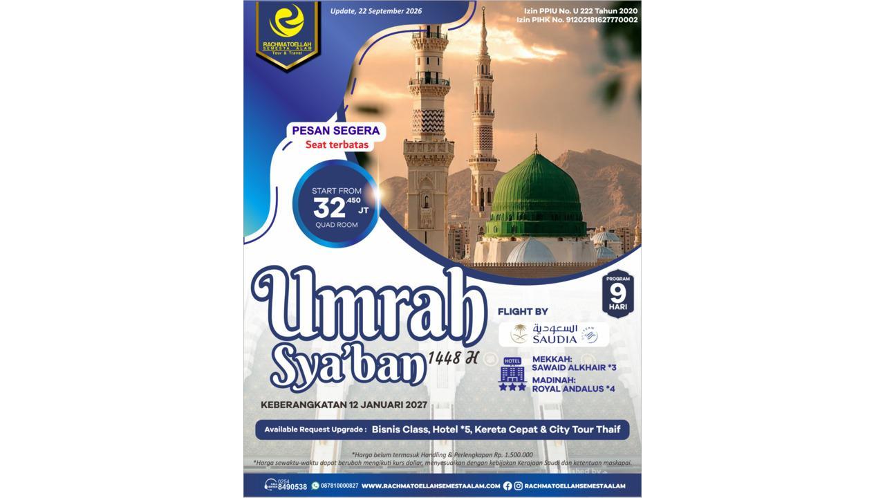 Umrah Syaban 1448 H